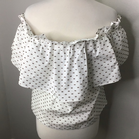 Baum Und Pferdgarten Egret Earth Dot Off Shoulder Top NWT EU 40 US 10 - Picture 4 of 9